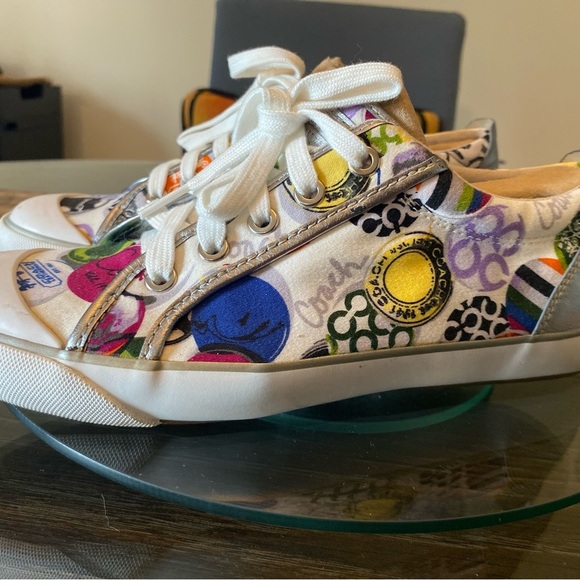 Coach Multicolor Graphic Sneakers - Picture 4 of 5